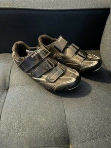 Shimano Dynalast US 6.5 / EU 38 Cycling Shoes SH-WR32 Black and Silver Read Desc